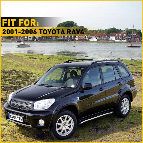 For rav4 toyota 2001-2005 5-door black top roof rack end cover shell replace 4pc