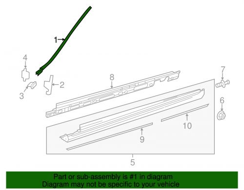 Genuine mercedes-benz windshield pillar trim 166-690-11-80