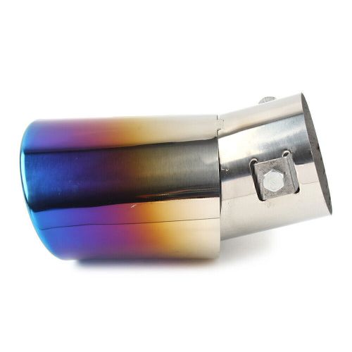 Car stainless steel rear exhaust pipe tail muffler tip round accessories small