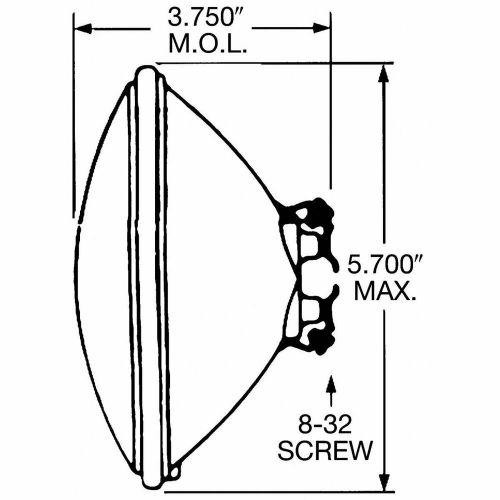 4049 wagner lighting  sealed beam spot/flood 13 volt replacement bulb