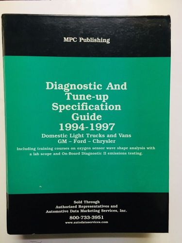MPC Publishing Diagnostic Tune Up Specification Guide 1994-1997 GM Ford Trucks, US $19.99, image 7