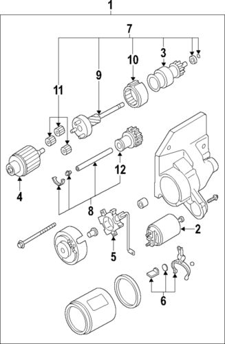 Genuine mazda brush holder n3h2-18-x70