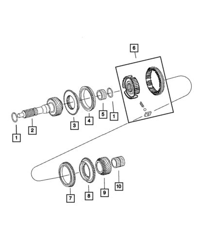 Genuine mopar snap ring 5099221aa