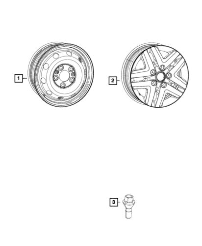 Genuine mopar wheel lug bolt 68095788aa