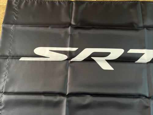 Dodge &#034;srt&#034; black banner mopar charger challenger hellcat viper banner flag