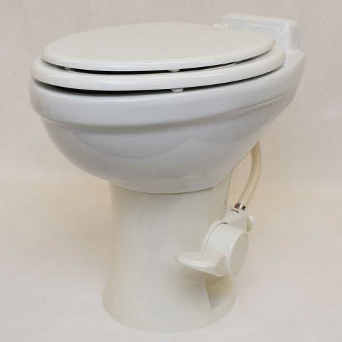 Dometic 320 rv gravity-flush ceramic toilet 320 series white 302320081