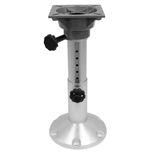 Wise 8wp21-18s boat seat pedestal, adjustable height from 12&#034; to 18&#034;, standard