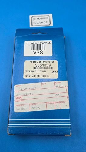 New oem volvo penta 3851859 -spark plug kit qt:6- v38