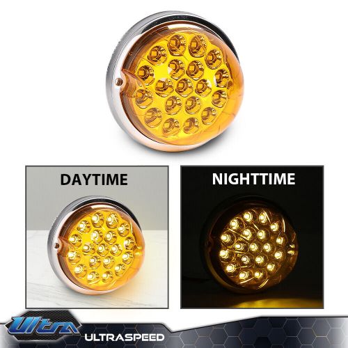 Led/yellow lens watermelon (19 led) marker front turn signal light universal