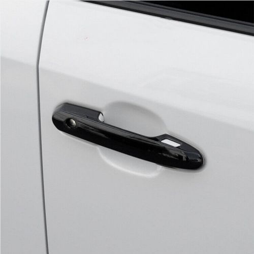 Bright black car front door handles cover trim for toyota rav4 2019-2024