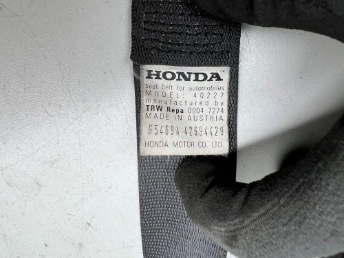 Honda prelude 2.0i-16v ab/ba4/bb1/bb3 seat belt front right 40227 #k118-