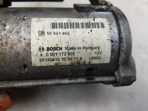 Vauxhall corsa e starter motor 1248 diesel 5 speed manual 2015 b13dte