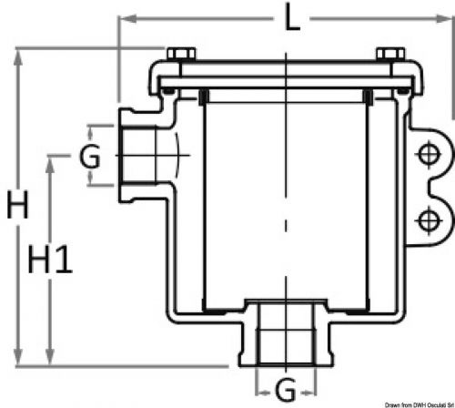 Guidi ionio water strainer 2&#034; - 1 pc  - 17.648.05 - 1764805