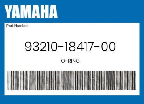 Yamaha genuine o-ring - 93210-18417-00