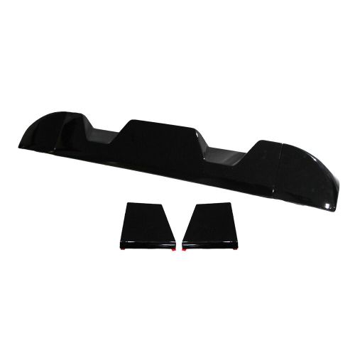 Truck cab spoiler gloss black compatible with17-19 ford f-250 350 450 super duty