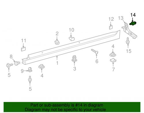 Genuine toyota air deflector clip 90467-07222