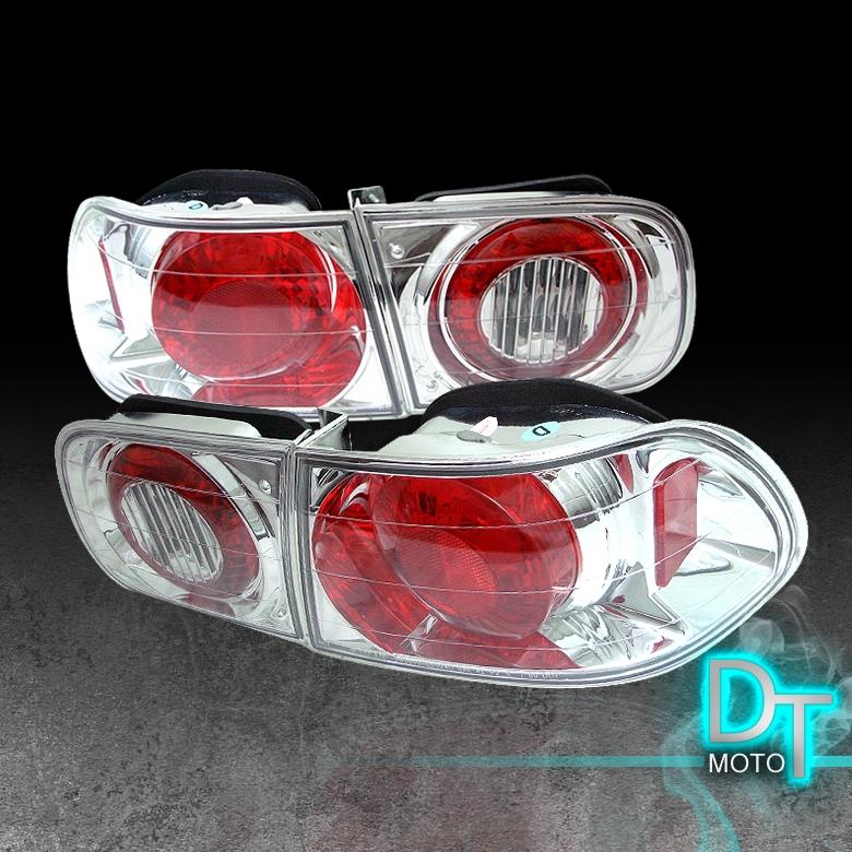 92-95 honda civic 2/4dr clear altezza rear tail lights lamps 4pcs left+right