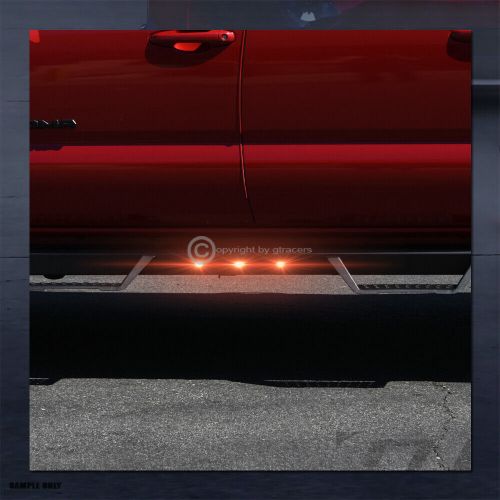 For 2007-2018 silverado/sierra extended matte blk modular led drop step nerf bar