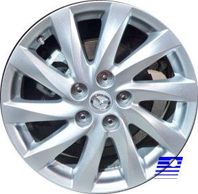 Refinished mazda m 2011-2013 17 inch wheel, rim oem