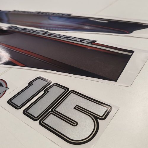 Mercury 115 four stroke outboard (2013) aftermarket decal aufkleber sticker set