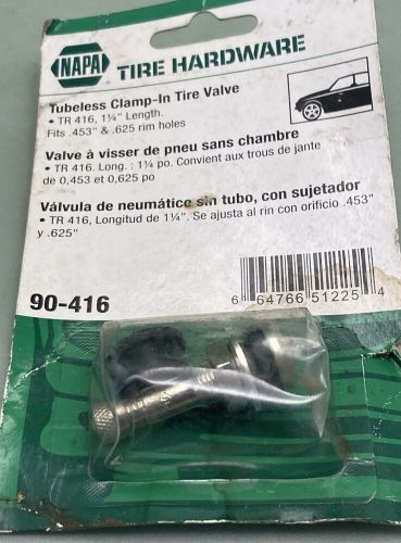 Qty 2 new genuine napa 90-416 tubeless clamp in tire valve