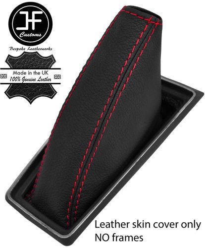 Red seam top grain black real leather for ford capri mk2 mk3 1974-1987-