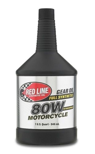 Red line for 80w motorcycle gear oil w/shockproof - quart