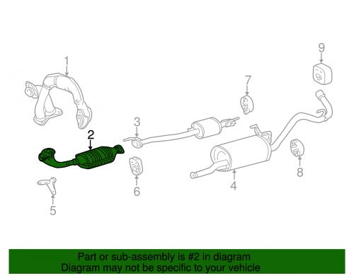 Genuine toyota front pipe 17401-07050