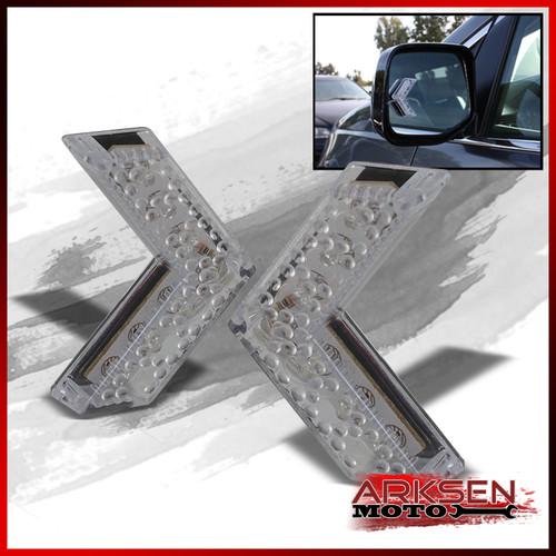 Sequential flash 7 leds turn signal arrow flashing red led side mirror 2pcs set