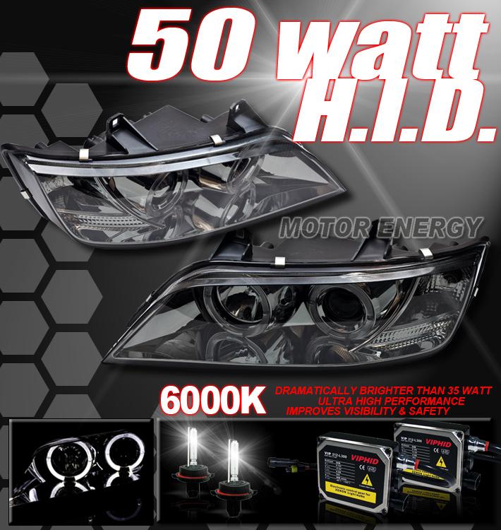 96-02 bmw z3 halo smoke projector headlight+50w hid kit