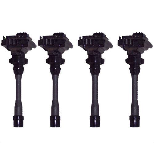 Ignition coil - set of 4 - mitsubishi 1.8l 2.0l 2.4l 4cyl - md362907 - new