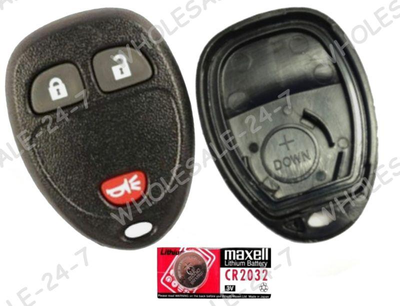 New keyless remote key fob clicker shell case rubber pad fix + extra battery