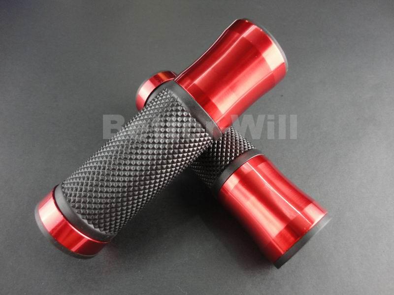 Red 7/8"motorcycle hand grips handle bar suzuki gsx-r 600 750 1000 1100 1300