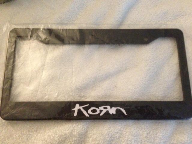 Korn rockband rockstar black license plate frame - must have rockstar music qty2