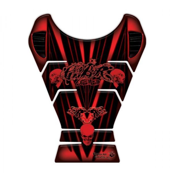 Honda cbr600rr/cbr 600rr 2003-2006 red skulls tankpad