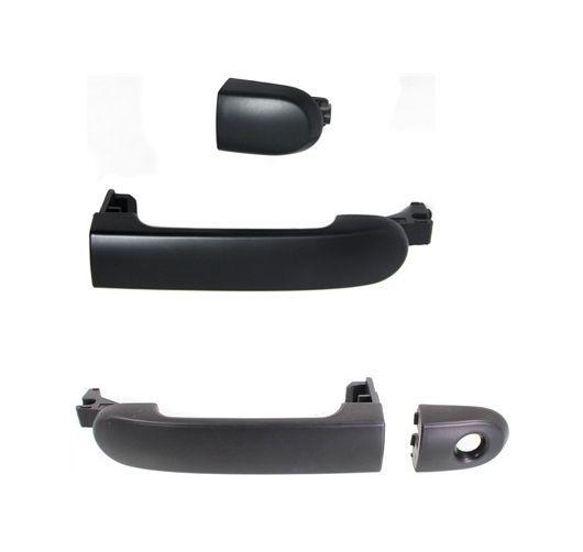 New door handle exterior outside front (=rear) pair set 07-12 nissan versa auto