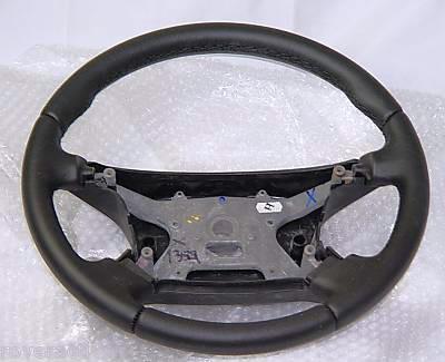 Jaguar brand genuine all black leather steering wheel s-type brand new