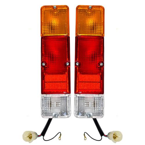 New pair set taillight taillamp lens housing assembly dot 86-95 suzuki samurai