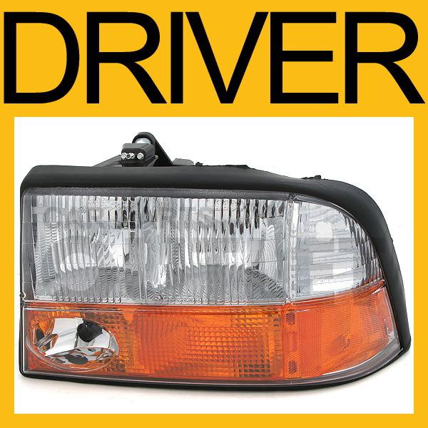 98-04 gmc jimmy s15 sonoma bravada head light lamp w/fog driver side left l/h