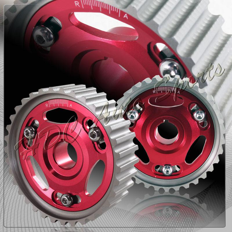 Civic prelude integra b-series engine dohc aluminum adjustable cam gear - red