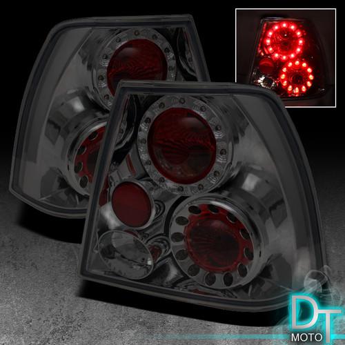 Smoked 99-04 vw jetta mk4 led rims tail brake lights lamps left+right pair sets