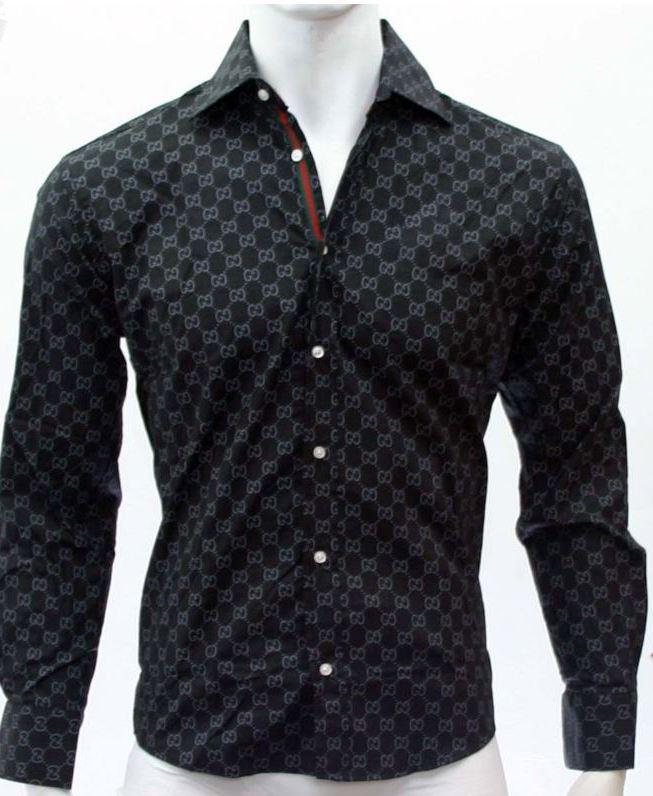 Mens gucci smart black shirt size large