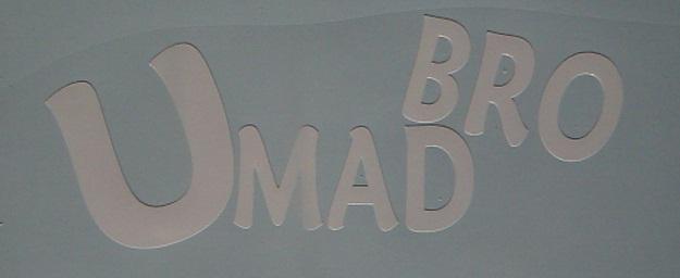 U mad bro decal sticker jdm euro drift honda gti passat fatlace vw truck 4x4