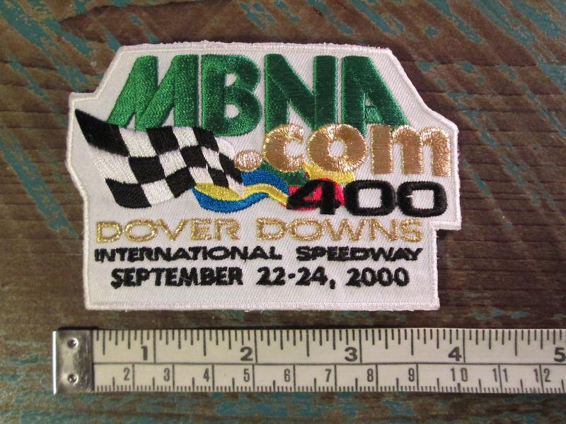 Vintage mbna 400 dover downs 2000 racing patch nascar speedway tony stewart 