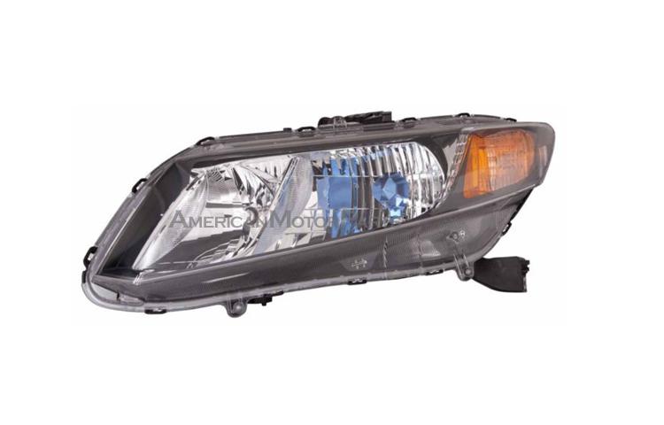 Depo driver & passenger side replacement headlight 12-12 honda civic