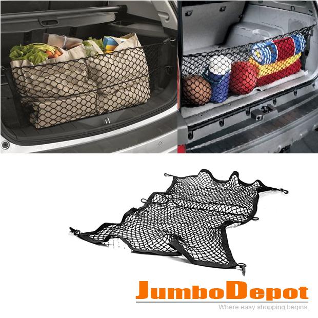 4 hooks nylon black rear trunk elastic mesh cargo net for honda cr-v warranty