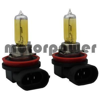 H9 yellow 55 w watt high beam 12v xenon halogen #n1 headlight 2 pc light bulbs