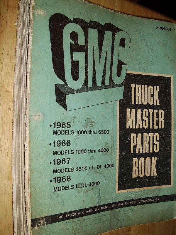 1965-1966 gmc truck master parts catalog  / orig book