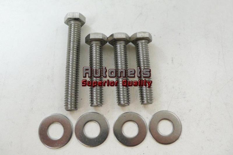 Polished stainless steel small block chevy short water pump hardware bolt kit