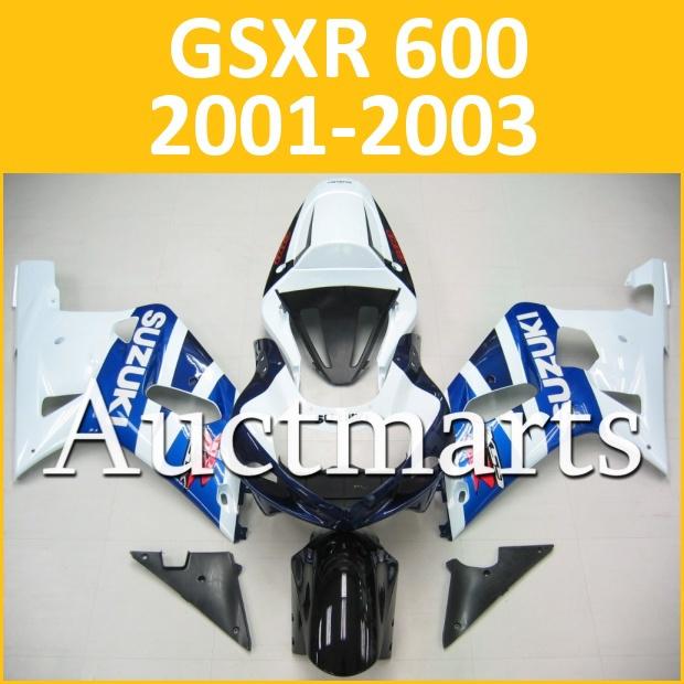 Fit suzuki 01 02 03 gsxr 600 gsx-r600 2001 2002 2003 fairing k1 bodywork a21 b12